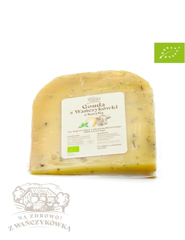 Gouda z Wańczykówki z bazylią EKO 250 g