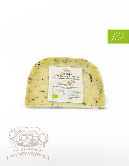Gouda z Wańczykówki z czosnkiem niedźwiedzim EKO 250 g