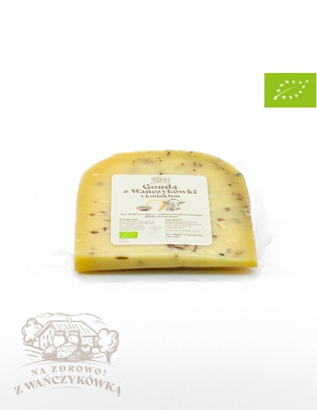 Gouda z Wańczykówki z kminkiem ekologiczna
