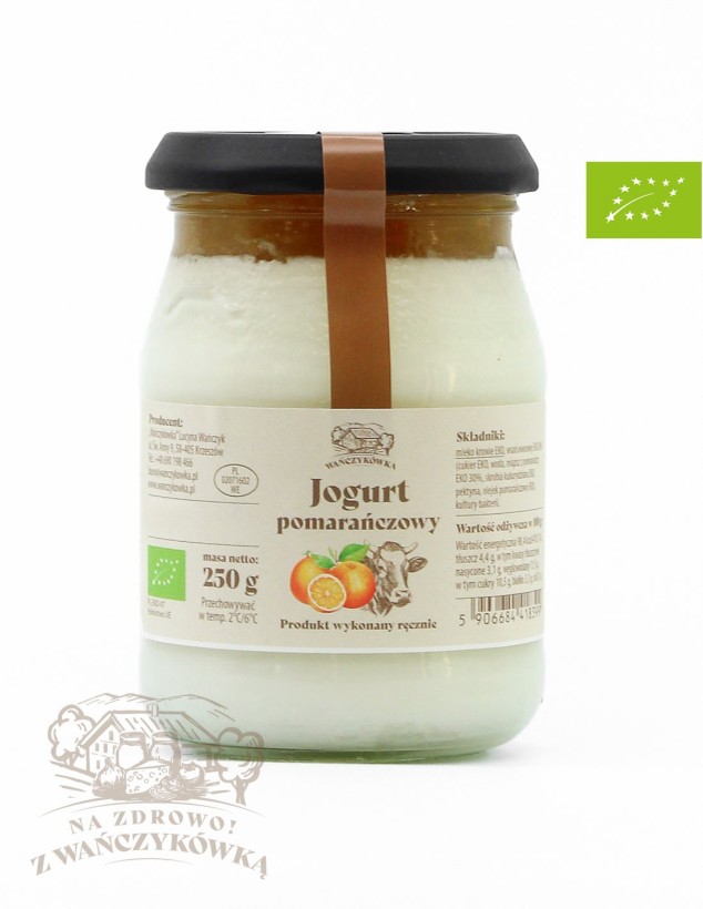 Wańczykówka - jogurt pomarańczowy ekologiczny